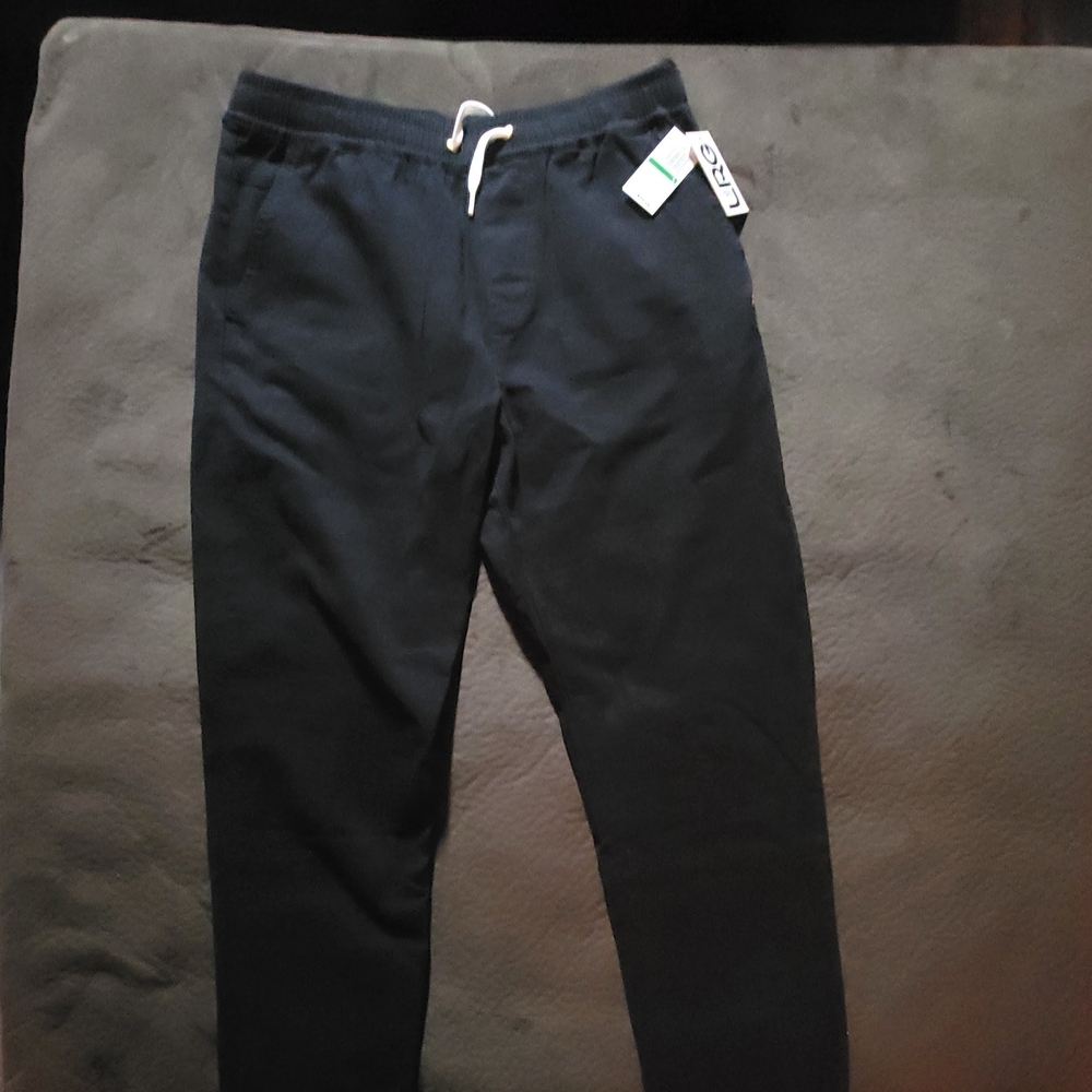 Men's Black Drawstring Jogger Pants